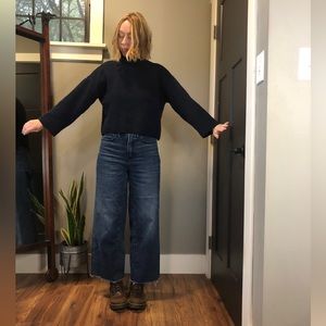 Zara Cropped Turtleneck Sweater